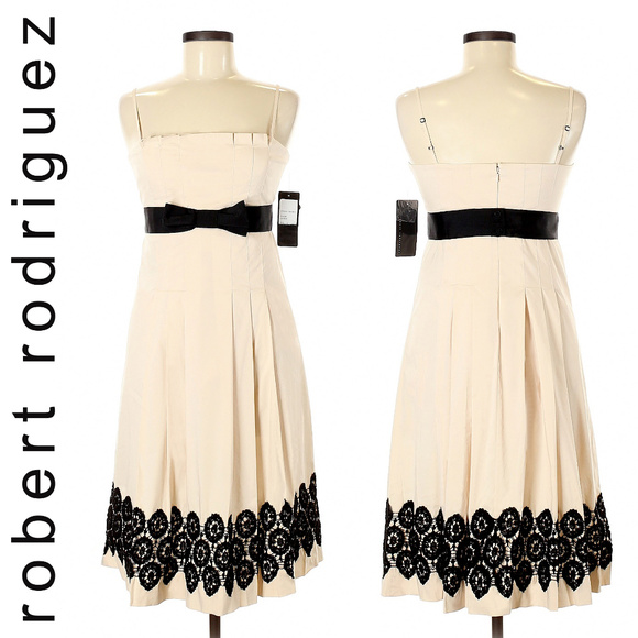 Robert Rodriguez Dresses & Skirts - Robert Rodriguez Retro Bow Pleated Midi Dress